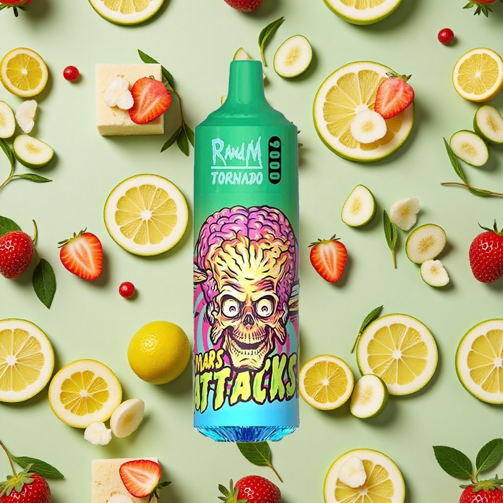RandM Fumot Tornado 9000 Puffs Morango Limonada