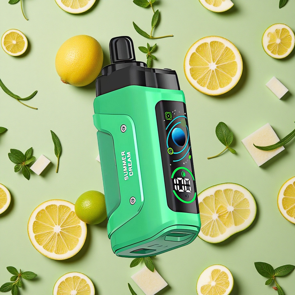 Razz Bar 45000 Cargas Vaporizador Descartável Sonho de Verão 10 Ohm Mesh 650 Mah
