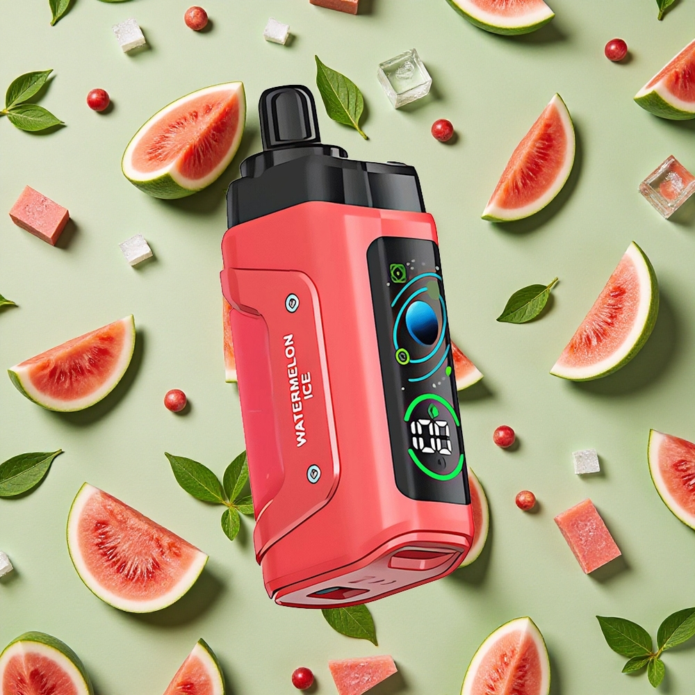 Razz Bar 45000 Puffs Melancia Gelo Vape descartável 10 Ohm Bobina de Malha 650 Mah Bateria