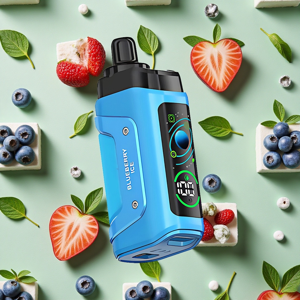 Razz Bar 45000 Puffs Mirtilo Gelo Vape descartável 10 Ohm Bobina de Malha 650 Mah Bateria