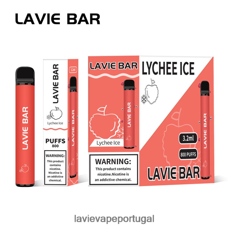 LAVIE Vape Lisbon - LAVIE BAR 800 baforadas gelo de lichia TB68V6313