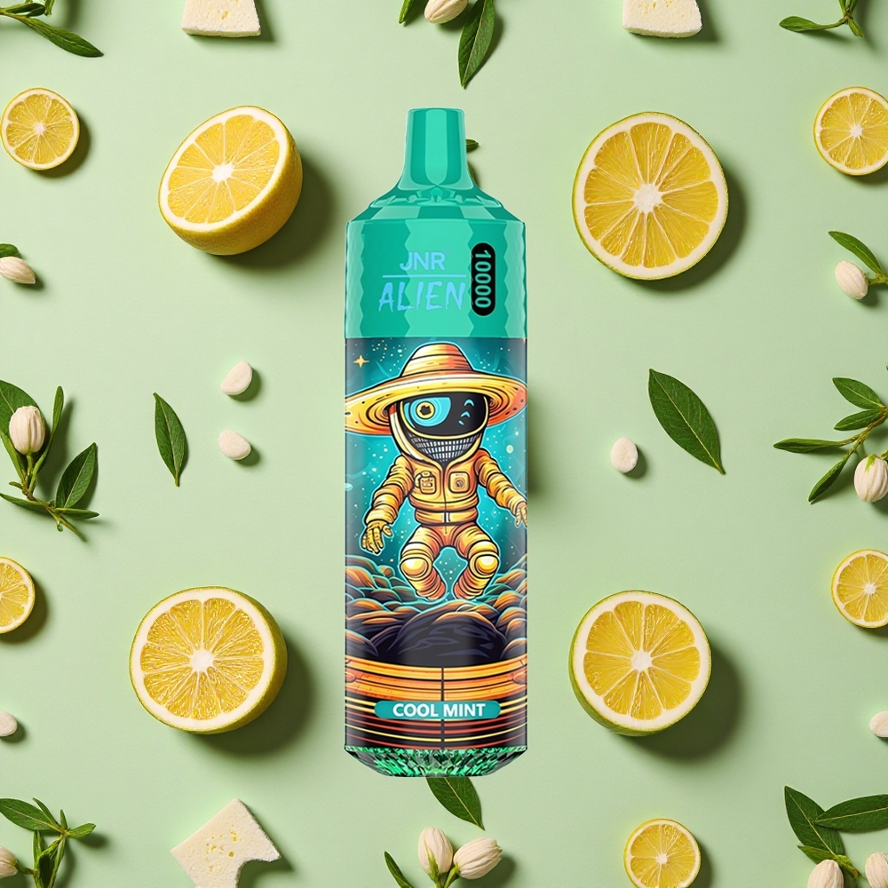 JNR Alien 10000 Puffs 850mAh LED Menta Fresca