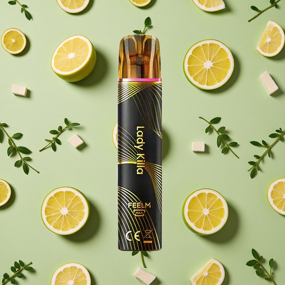 JNR Black&Golden Lady killa 600+200 Puffs 2% Nicotina Preto&Dourado