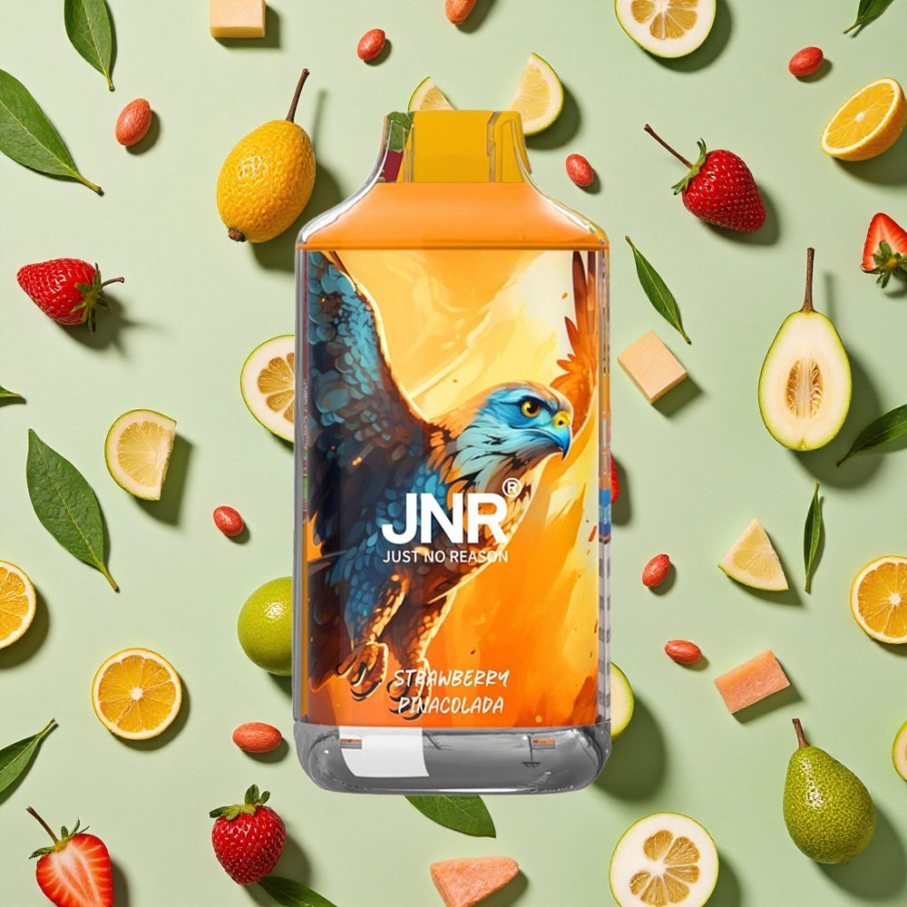 JNR Falcon 16000 Puffs 22ml E-líquido Morango Pina Colada