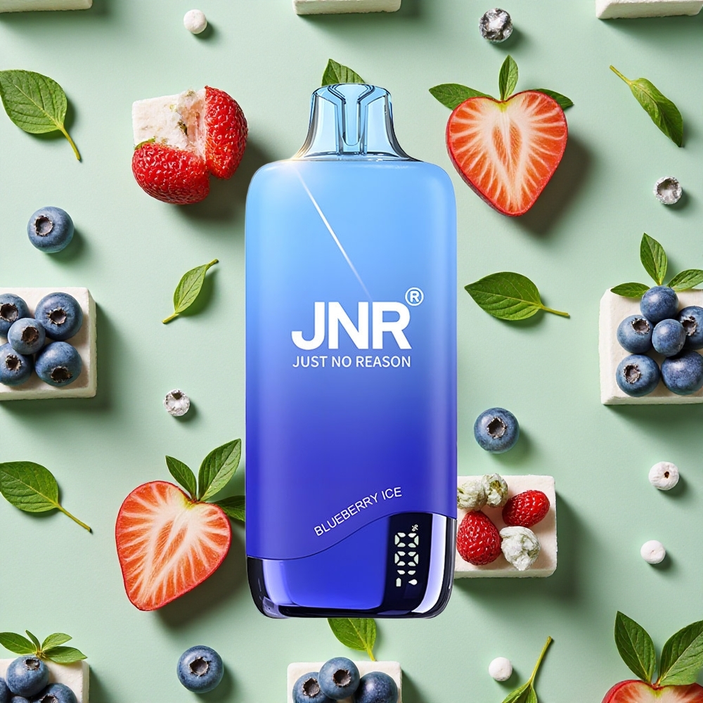 JNR Rainbow 10500 Puffs Mirtilo Gelo Vape descartável 18ml E-líquido 0%,2%,5% Nicotina