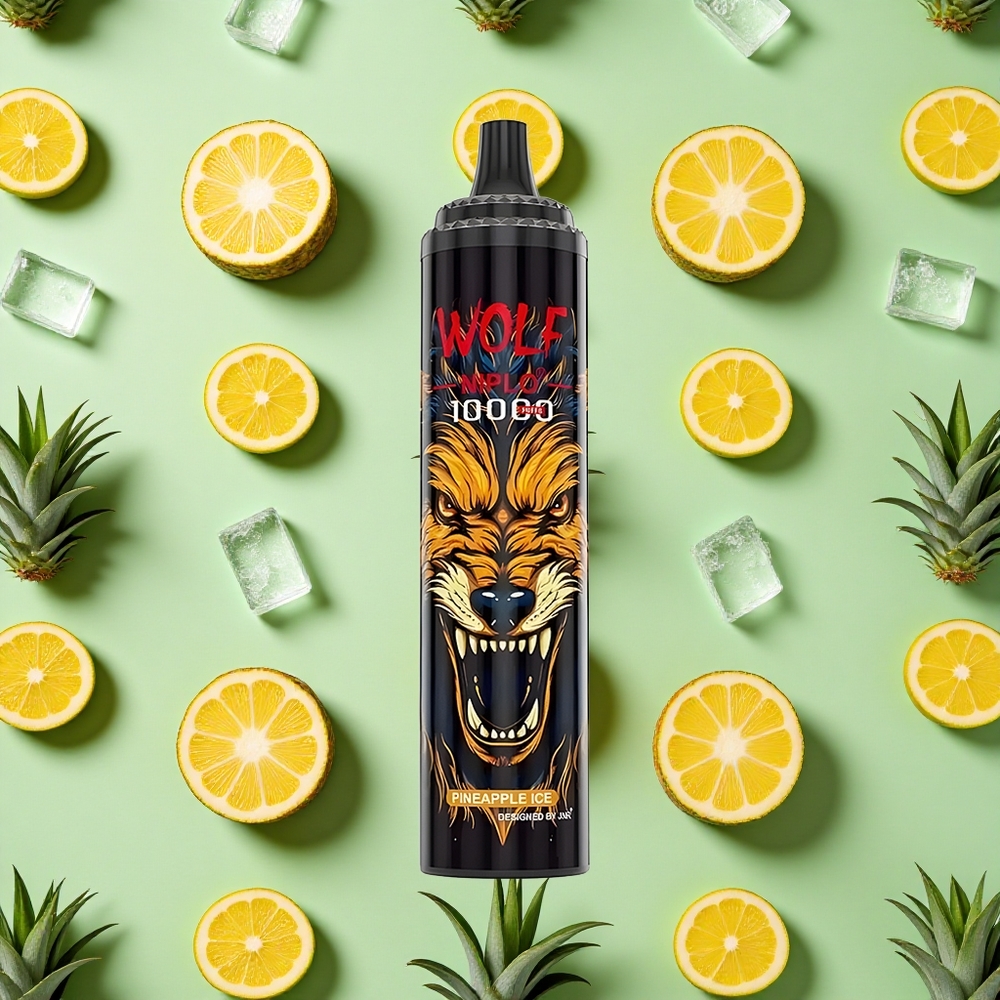 JNR Wolf Niplo 10000 Puffs 20ml E-líquido Abacaxi Gelo