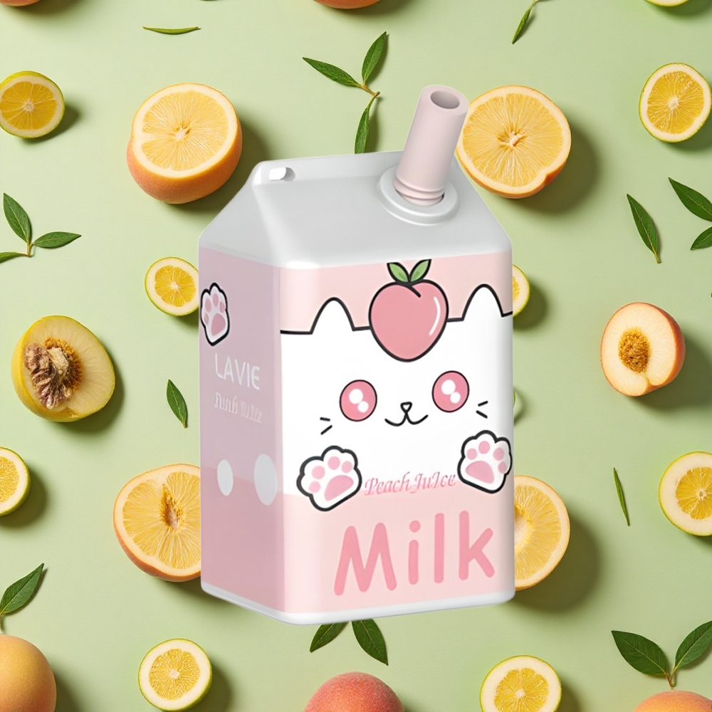 LAVIE Milk 7000 Puffs 16ml E-líquido Suco de Pêssego